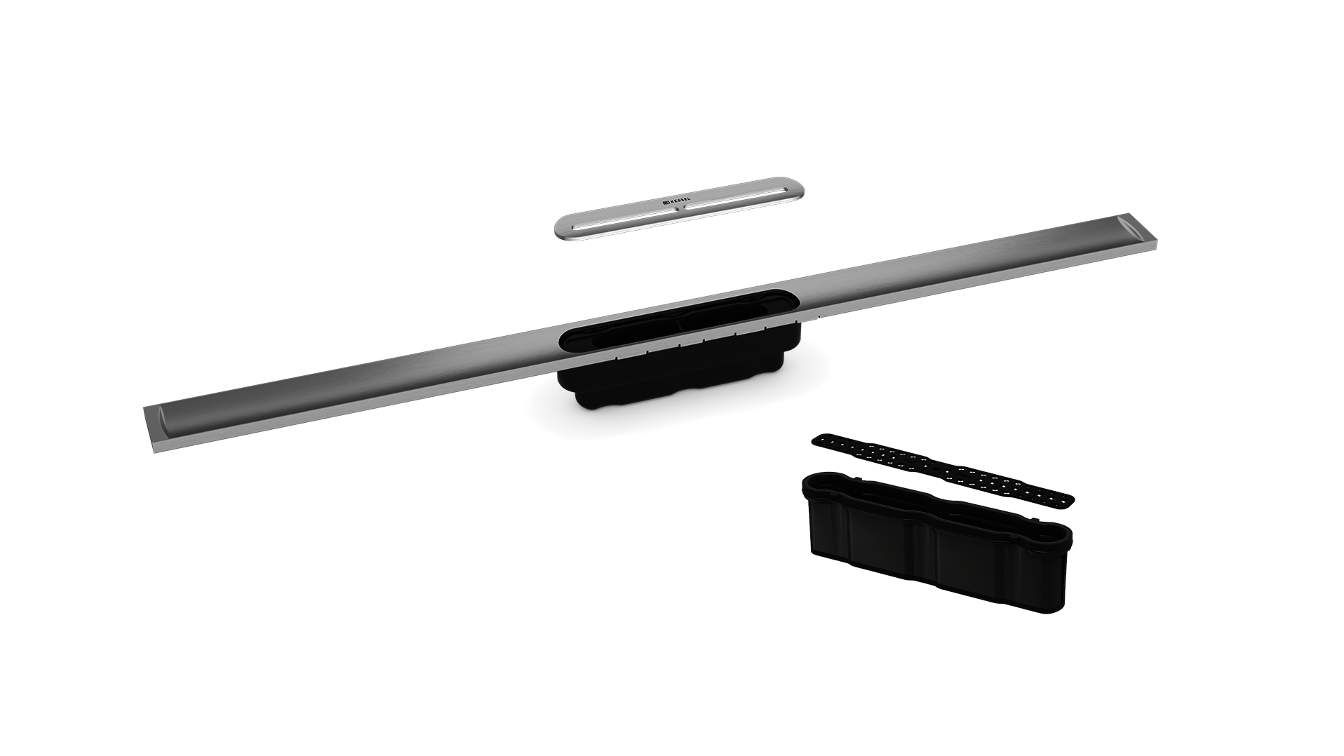Duschrinne Linearis Infinity mit Haarsieb und Megastop 
