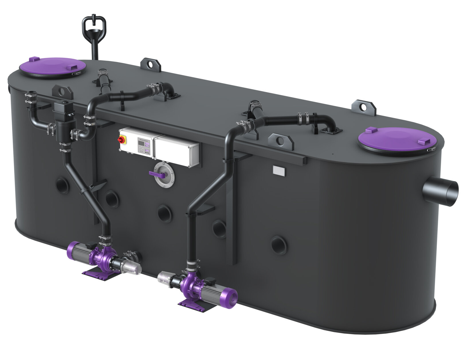 Fettabscheider EasyClean free Auto Mix & Pump, NS 15 - 50